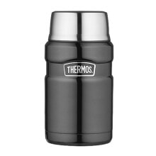 Термосы и термокружки термос для еды с чашкой Thermos  серый металлик 710 мл