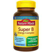 Витамины группы B Nature Made Super B Energy Complex Комплекс витамина группы В 60 капсул