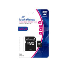 Карты памяти MediaRange MR955 карта памяти 64 GB MicroSDXC Класс 10