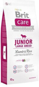 Сухие корма для собак Сухой корм для животных Brit,  JUNIOR LARGE, для щенков крупных пород, с ягненком и рисом, 3 кг