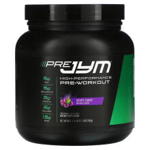 Предтренировочные комплексы JYM Supplement Science, Pre JYM, High Performance Pre-Workout, Grape Candy, 1.1 lbs (500 g)