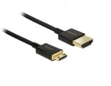 Компьютерные разъемы и переходники DeLOCK HDMI-A/HDMI Mini-C, 1 m HDMI кабель HDMI Тип A (Стандарт) HDMI Type C (Mini) Черный 84776