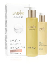 Babor Cleansing HY-Oil & Phytoactive Reactivating Set Гидрофильное масло 200 мл + Фитоактивный очищающий и восстанавливающий лосьон 100 мл
