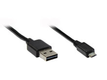 Компьютерные разъемы и переходники Alcasa USB 2.0 A/micro B, 5m USB кабель USB A Micro-USB B Черный 2510-EUM05