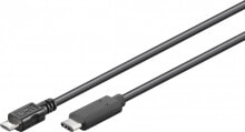 Кабели и провода для строительства Goobay 67992 USB кабель 0,2 m 2.0 Micro-USB B USB C Черный
