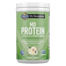 Протеиновые коктейли Garden of Life MD Protein Sustainable Plant-Based Creamy Vanilla Растительный протеин поддерживающий здоровье сердца и иммунитет 640 г