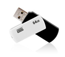 USB  флеш-накопители Goodram UCO2 USB флеш накопитель 64 GB USB тип-A 2.0 Черный, Белый UCO2-0640KWR11