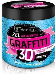 Гели и лосьоны для укладки волос Bielenda Graffiti 3D Гель для укладки волос мощный с кондиционером 250 мл