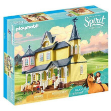 Детские игровые наборы и фигурки из дерева Конструктор Playmobil Spirit Riding Free 9475 Счастливый дом Лаки