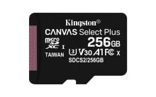 Карты памяти Kingston Technology Canvas Select Plus карта памяти 256 GB MicroSDXC Класс 10 UHS-I SDCS2/256GB