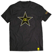 Мужские футболки Мужская спортивная футболка черная с логотипом SHOT Rockstar Black Star Short Sleeve T-Shirt