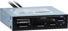 Устройства для чтения карт памяти Inter-Tech CI-01 кардридер Внутренний Черный USB 3.2 Gen 1 (3.1 Gen 1) 88884054