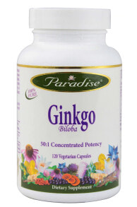 Paradise Herbs Ginkgo Biloba Экстракт листьев гинкго билоба 120 капсул