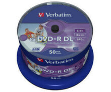Диски и кассеты Verbatim 43703 чистый DVD 8,5 GB DVD-R 50 шт