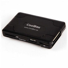 Устройства для чтения карт памяти Кардридер смарт-карт CoolBox CRE-065 USB 2.0 Чёрный