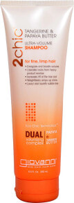 Шампуни для волос Giovanni 2chic Ultra-Volume Shampoo Шампунь для увеличения объема с мандарином и маслом папайи для тонких волос 250 мл