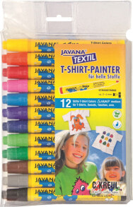 Цветные карандаши для рисования jAVANA TEXTIL Fabric Painting Pin 12er Set