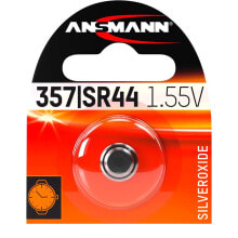 Батарейки и аккумуляторы для аудио- и видеотехники ANSMANN 357 Silveroxid SR44 Batteries