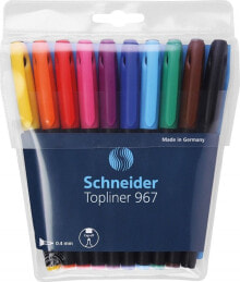 Письменные ручки Schneider CIENKOPISY SCHNEIDER TOPLINER 967 0.4 MM 10 KOLORÓW
