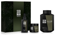 Шампуни для волос Sebastian Seb Man Gift Set Набор: Масло для волос и бороды 30 мл + Шампунь для мытья волос, бороды и тела  250 мл + Матирующая глина 75 мл