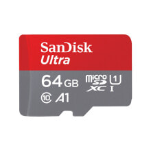 Карты памяти sanDisk Ultra microSD карта памяти 64 GB MicroSDXC UHS-I Класс 10 SDSQUA4-064G-GN6IA