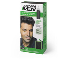 Оттеночные и камуфлирующие средства для волос для мужчин Just For Men Shampoo Haircolor H-55 Black Мужской красящий шампунь, оттенок черный 30 мл