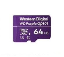 Карты памяти western Digital WD Purple SC QD101 карта памяти 64 GB MicroSDXC Класс 10 WDD064G1P0C