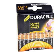 Батарейки и аккумуляторы для аудио- и видеотехники DURACELL AAA Alkaline Battery 18 Units