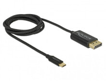 Компьютерные разъемы и переходники DeLOCK 83709 кабельный разъем/переходник USB Type-C DisplayPort Черный