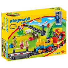 Детские игровые наборы и фигурки из дерева Набор с элементами конструктора Playmobil 1-2-3 70179 Мой первый поезд