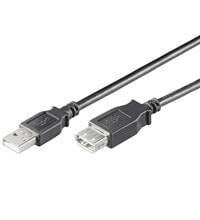 Компьютерные разъемы и переходники Wentronic Kabel USB 2.0 Verlängerung S/B 3.0m schwarz - Cable - Digital
