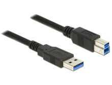 Компьютерные разъемы и переходники DeLOCK 85069 USB кабель 3 m 3.2 Gen 1 (3.1 Gen 1) USB A USB B Черный