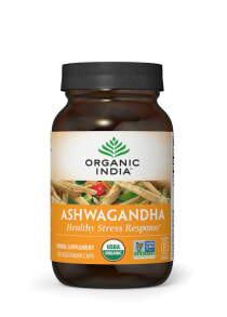 Organic India Ashwagandha --Ашваганда - 90 Вегетарианских капсул