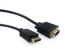 Компьютерные разъемы и переходники Gembird CCP-DPM-VGAM-6 кабельный разъем/переходник DisplayPort VGA Черный