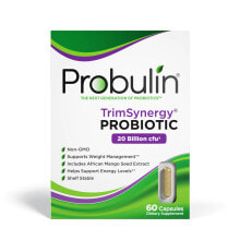 Пребиотики и пробиотики Probulin TrimSynergy Probiotic Безглютеновый комплекс пробиотиков для контроля веса, уровней стресса и энергии 20 млрд КОЕ 60 капсул
