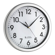 Настенные часы tFA-Dostmann 60.3519.02 настенные часы Кварцевые стенные часы Круглый Серебристый, Белый