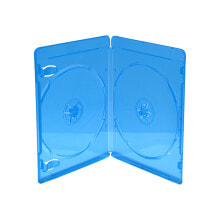 Сумки и боксы для дисков mediaRange BOX39-2-50 чехлы для оптических дисков Чехол для дисков Blu-ray 2 диск (ов) Синий, Прозрачный