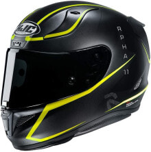 Полнолицевые шлемы hJC Unisex Adult RPHA11 Jarban Motorcycle Helmet, Black/Yellow, L