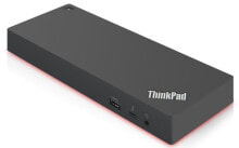 Корпуса и док-станции для внешних жестких дисков и SSD Док-станция для ноутбука Проводная Thunderbolt 3 Черный Lenovo 40AN0135UK