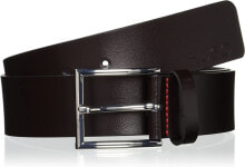 Мужская одежда HUGO Men's Giaspo Sz40 Leather Belt with Embossed Logo