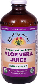 Lily of the Desert Preservative Free Aloe Vera Juice Inner Fillet  Сок алоэ вера из внутренней части листа без ароматизатора 946 мл