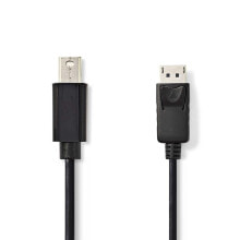 Компьютерные разъемы и переходники Nedis CCGB37400BK20 DisplayPort кабель 2 m Mini DisplayPort Черный