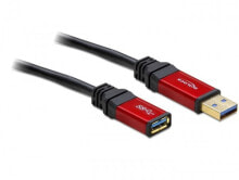 Компьютерные разъемы и переходники deLOCK 5.0m USB 3.0 A USB кабель 5 m 3.2 Gen 1 (3.1 Gen 1) USB A 82755