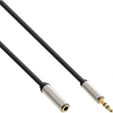 Акустические кабели inLine 5.0m 3.5mm - 3.5mm аудио кабель 5 m 3,5 мм Черный 99235