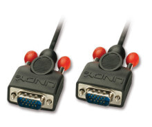 Компьютерные разъемы и переходники Lindy 3m HD15 VGA кабель VGA (D-Sub) Черный 31442
