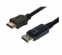 Кабели и провода для строительства Helos 118878 видео кабель адаптер 3 m DisplayPort HDMI Черный