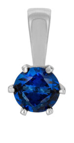 Кулоны и подвески silver pendant with blue zircon SVLP0685XH2M100