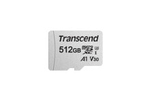 Карты памяти transcend 300S карта памяти 512 GB MicroSDXC Класс 10 NAND TS512GUSD300S-A