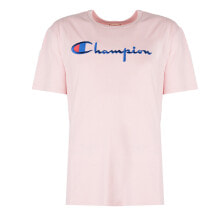 Мужские футболки Мужская футболка повседневная розовая с логотипом Champion T-Shirt