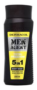 Мужские шампуни и гели для душа Dermacol Men Agent 5v1 Total Freedom Гель для душа для мужчин 5в1 250 мл